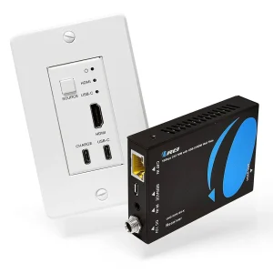 4K HDMI™ & USB-C Extender with Wall Plate (TX) - 165ft (cat6)-UHD-WPE165-K