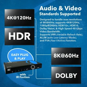 8K 4-port HDMI™ Switch-BK-401 - view 3