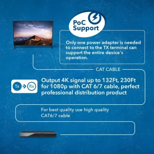 4K 6x4 HDMI HDBaseT Matrix Over CAT6/7 up to 132 Feet, 18Gbps Bandwidth with HDR, IR Control (UHD66-EXB132-K) - view 4