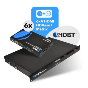 4K 6x4 HDMI HDBaseT Matrix Over CAT6/7 up to 132 Feet, 18Gbps Bandwidth with HDR, IR Control (UHD66-EXB132-K) - view 7