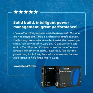 4K HDMI Extender Over CAT6/7 up to 165ft with PoC & Bi-directional IR (EX-150C) - view 8