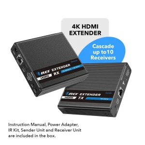 4K HDMI Extender Balun up to 230Ft Over CAT6/7 - One to Many Cascade 4K@60Hz 4:4:4 with HDR, Downsca - view 2