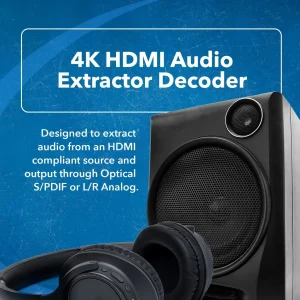 4K HDMI™ Audio Extractor & Decoder (3.5mm, Optical)-HDA-913 - view 8