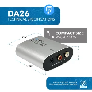 ARC to Analog Decoder Audio Converter-DA26 - view 4