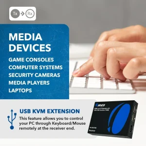 1080p HDMI™ Extender (Over IP, KVM) - 500ft (cat6)-EX-330-KVM - view 7
