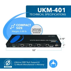 4K@60hz 4-port HDMI™ KVM Switch-UKM-401 - view 5