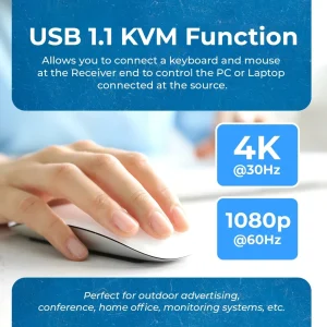 4K@30Hz HDMI™ Extender (KVM) - 130ft (cat6)-EX-230PRO-KVM - view 6