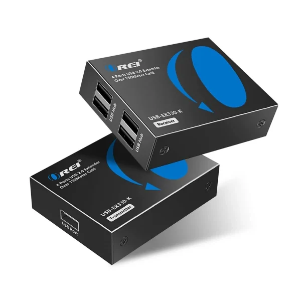 USB2.0 Extender (USB-A to USB-A) - 330ft (cat6) (USB-EX330-K)