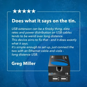 USB2.0 Extender (USB-A to USB-A) - 330ft (cat6) (USB-EX330-K) - view 9
