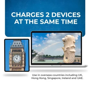 UK, Hong Kong Travel Adapter - 2 in 1 - Type G - Compact Design (DB-7) - view 5