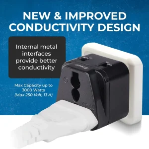 UK, Hong Kong Travel Adapter - 2 in 1 - Type G - Compact Design (DB-7) - view 8