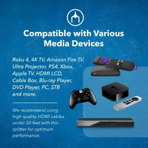 4K@60Hz 1x4 HDMI™ Splitter (Downscaler, Audio Extract)-UHDS-104A - view 6