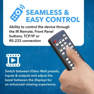 4K@60hz 4x4 HDMI™ Matrix w/ Video Wall (Seamless)-UHDS-404VW - view 9