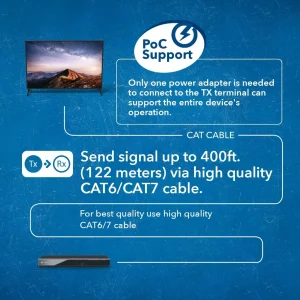 4K HDBaseT HDMI™ Extender (KVM, Bi-IR) - 400ft (cat6)-UHD-EXB400-KVM - view 4