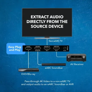 4K HDMI™ Audio Extractor (eARC Output, HDMI Audio)-HDA-929 - view 3