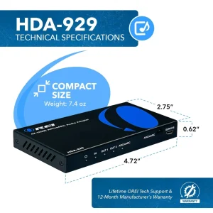 4K HDMI™ Audio Extractor (eARC Output, HDMI Audio)-HDA-929 - view 5
