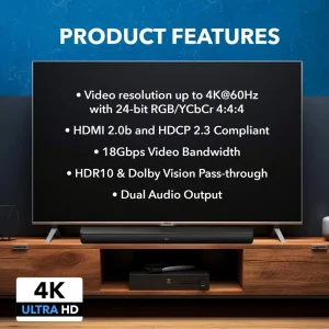 4K HDMI™ Audio Extractor (eARC Output, HDMI Audio)-HDA-929 - view 7
