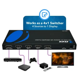 4K@60hz 4-port HDMI™ Switch (w/ eARC Output)-HDA-934 - view 2