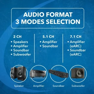 4K@60hz 4-port HDMI™ Switch (w/ eARC Output)-HDA-934 - view 9