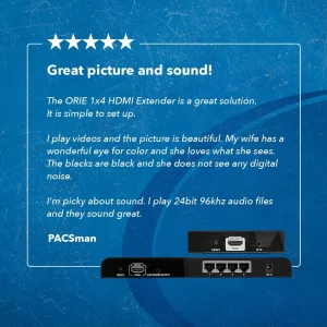 1080p 1x4 HDMI™ Extender Splitter (Over IP) - 400ft (cat6) - HD-EX104 - view 9