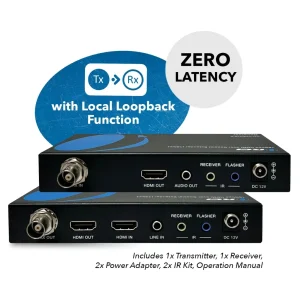 4K@60hz HDMI™ Extender (Loop, Bi-IR) - 330ft (coaxial)-CO-UHD330-K - view 7