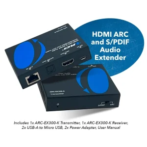 HDMI™ ARC & S/PDIF Audio Extender - 500ft (cat6)-ARC-EX300-K - view 8