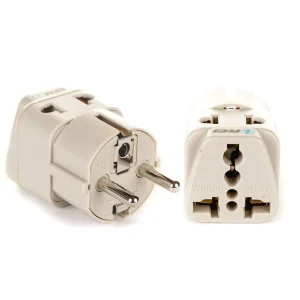 Germany, France Travel Adapter - 2 in 1 - Type E/F - Compact Design (DB-9) - view 2