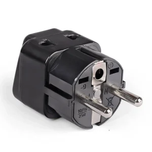 Germany, France Travel Adapter - 2 in 1 - Type E/F - Compact Design (DB-9) - view 4