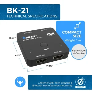 8K 2-port HDMI™ Switch-BK-21 - view 5