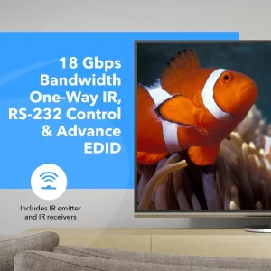 4K@60hz 1x2 HDMI™ Extender Splitter (Loop, IR) - 230ft (cat6) (UHD12-IPC230-K) - view 8