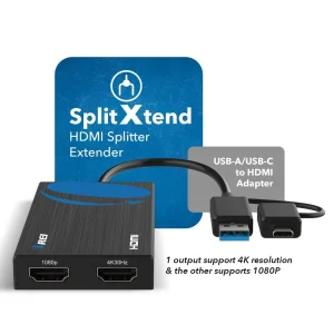 SplitExtend® USB to HDMI Dual Display Adapter-USBC2HDMI2 - view 2