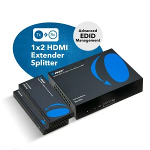 4K HDBaseT 1x2 HDMI™ Extender Splitter (Loop, Bi-IR) - 400ft (Cat6) (UHD12-EXB400-K) - view 2