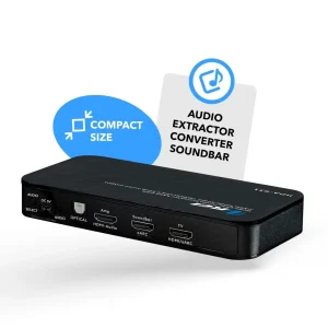 Dual HDMI eARC Audio Extractor 4K@60Hz with Optical Port & 3.5mm jack, 18Gbps bandwidth (HDA-931) - view 10
