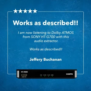 Dual HDMI eARC Audio Extractor 4K@60Hz with Optical Port & 3.5mm jack, 18Gbps bandwidth (HDA-931) - view 13
