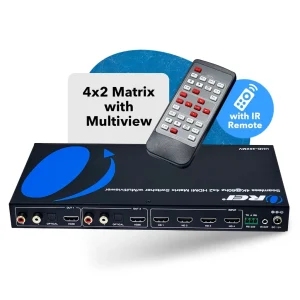 4K@60hz 4x2 HDMI™ Matrix (Seamless, Audio Extract, MultiView)-UHD-402MV - view 2