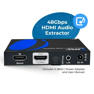 8K HDMI™ or eARC Audio Extractor (3.5mm, Optical)-BKA-1 - view 2