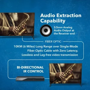 4K@60hz HDMI™ Extender (Loop, Bi-IR) - 10km (fiber-optic)-UHD-FO10-K - view 4
