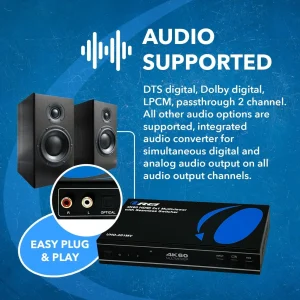 4K@60hz 2-port HDMI™ Seamless Switch w/ Multi Viewer (Audio Extract)-UHD-201MV - view 7