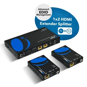 4K@60hz 1x2 HDMI™ Extender Splitter - 115ft (cat6)-UHD12-EX115-K - view 6