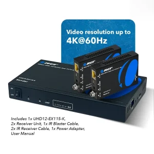 4K@60hz 1x2 HDMI™ Extender Splitter - 115ft (cat6)-UHD12-EX115-K - view 8
