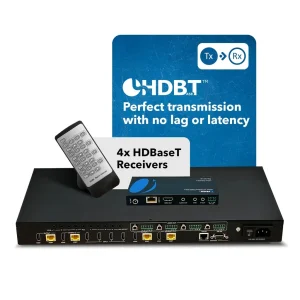 4K HDBaseT 4x4 HDMI™ Extender Matrix (Loop) - 400ft (cat6)- (UHD44-EXB400R-K) - view 3