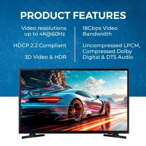 4K@60Hz 1x8 HDMI Splitter (Downscaler) UHD-PRO108 - view 7