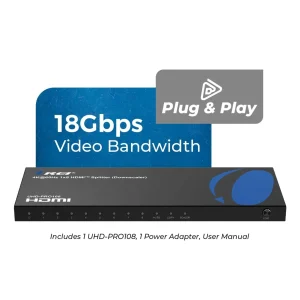 4K@60Hz 1x8 HDMI Splitter (Downscaler) UHD-PRO108 - view 8