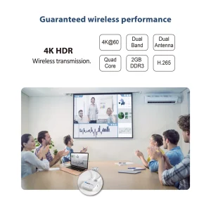 4K Wireless HDMI Display Receiver Adapter, 2.4G/5Ghz 4K@60hz Screen Mirroring Solution Miracast (WUHD-PRO) - view 2