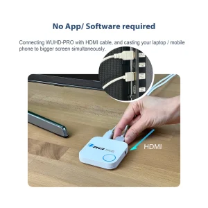4K Wireless HDMI Display Receiver Adapter, 2.4G/5Ghz 4K@60hz Screen Mirroring Solution Miracast (WUHD-PRO) - view 7