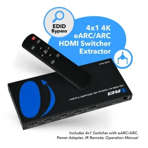 4K@60Hz 4-port HDMI™ Switch (Audio Extract) (UHDS-401A-O) - view 9