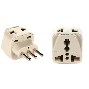 Italy, Libya Travel Adapter - 2 in 1 - Type L - Compact Design (DB-12A) - view 2