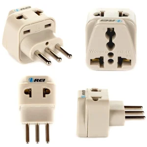 Italy, Libya Travel Adapter - 2 in 1 - Type L - Compact Design (DB-12A) - view 3