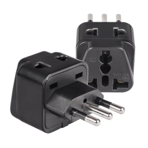 Italy, Libya Travel Adapter - 2 in 1 - Type L - Compact Design (DB-12A) - view 5