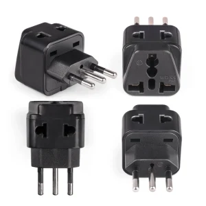 Italy, Libya Travel Adapter - 2 in 1 - Type L - Compact Design (DB-12A) - view 6